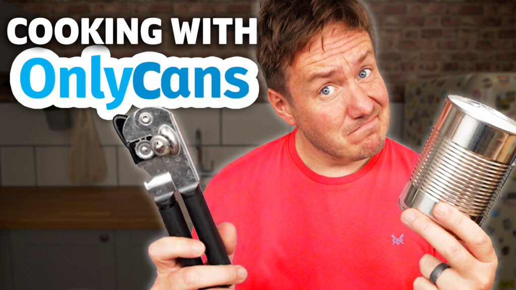 three courses from tinned food